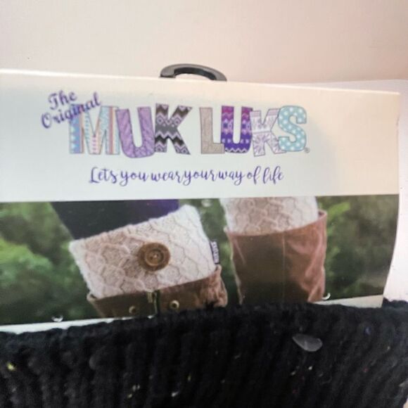 The Original Muk Luks. Black with colored speckles. - Picture 4 of 4